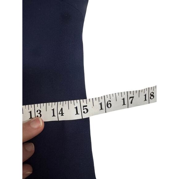 Alice + Olivia Sleeveless Sheath Dress in Navy Blue Size 0 Polyester - Picture 7 of 10